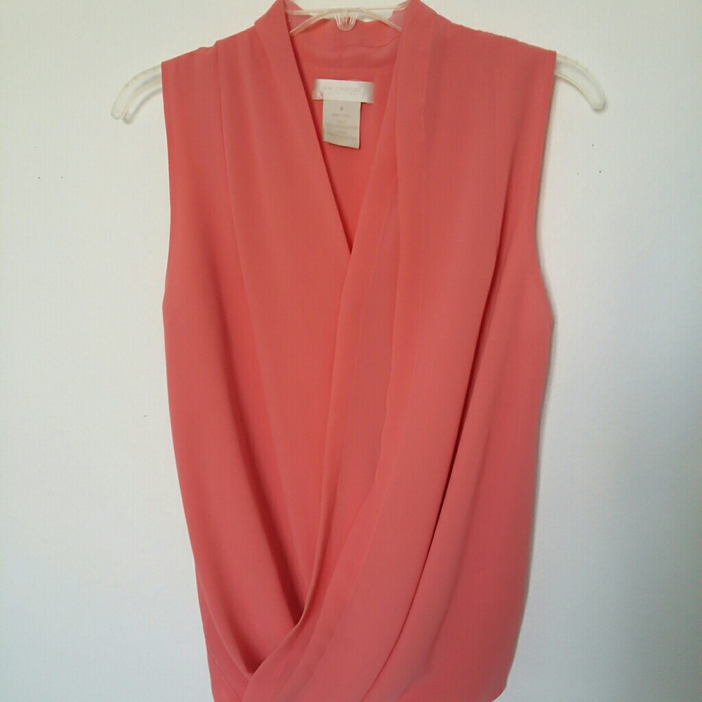 MM Couture Miss Me draped surplice wrap sleeveless top